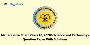 Maharashtra Board Class 10 2026 Science and Technology Part 2 Question Paper with Solution Pdf - Available Here